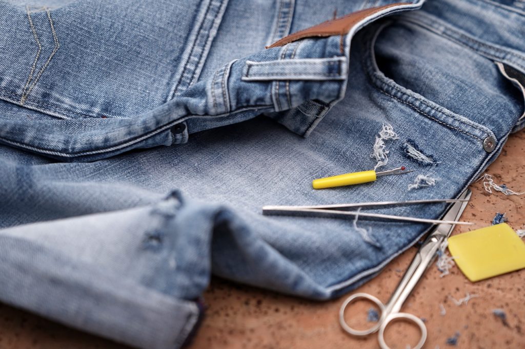 How to patch denim jeans